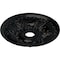 Ekena Millwork Granada Ceiling Medallion (Fits Canopies up to 7 1/8"), 23 3/8"OD x 3 5/8"ID x 2 1/2"P, Jet Black CM23GABLF - alternate 4